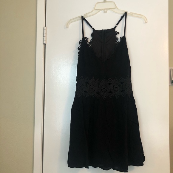 Lulus Mini Black Dress Medium - Picture 7 of 16